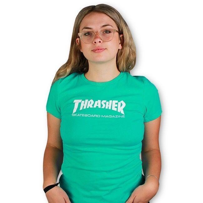 Thrasher Girl Logo - Thrasher Thrasher Skate Mag Logo Girl's T-Shirt - The Pit Surf Shop