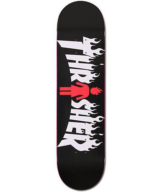 Thrasher Girl Logo - The Girl X Thrasher Collaboration 8 skateboard deck is ready to