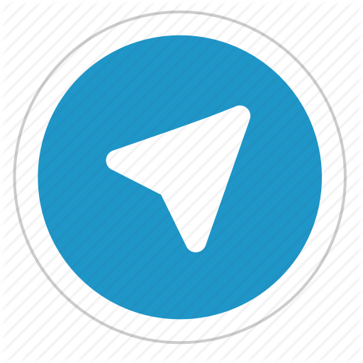 Telegram Logo - Round, sign, telegram, ui icon
