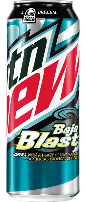 Mountain Dew Baja Blast Logo - Mountain Dew Baja Blast Can transparent PNG - StickPNG