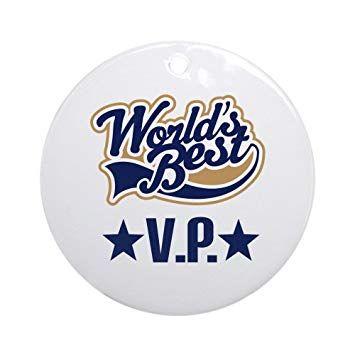 Vice P Logo - Amazon.com: CafePress VP Vice President Gift Ornament (Round) Round ...