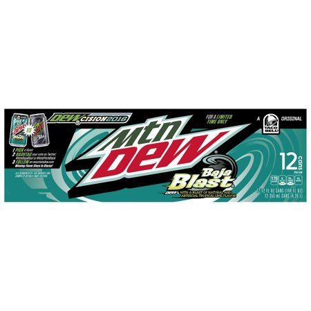 Mountain Dew Baja Blast Logo - Mtn Dew Baja Blast 12 Fluid Ounce, 12 Pack Aluminum Can