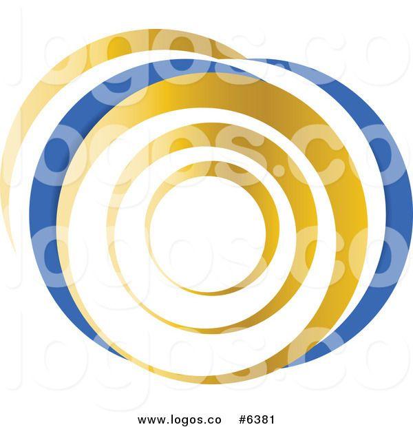 Blue Gold Circle Logo - Yellow circle Logos