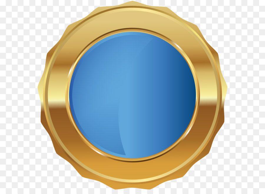 Gold and Blue Circle Logo - Circle Product Design Microsoft Azure Blue Seal Badge PNG