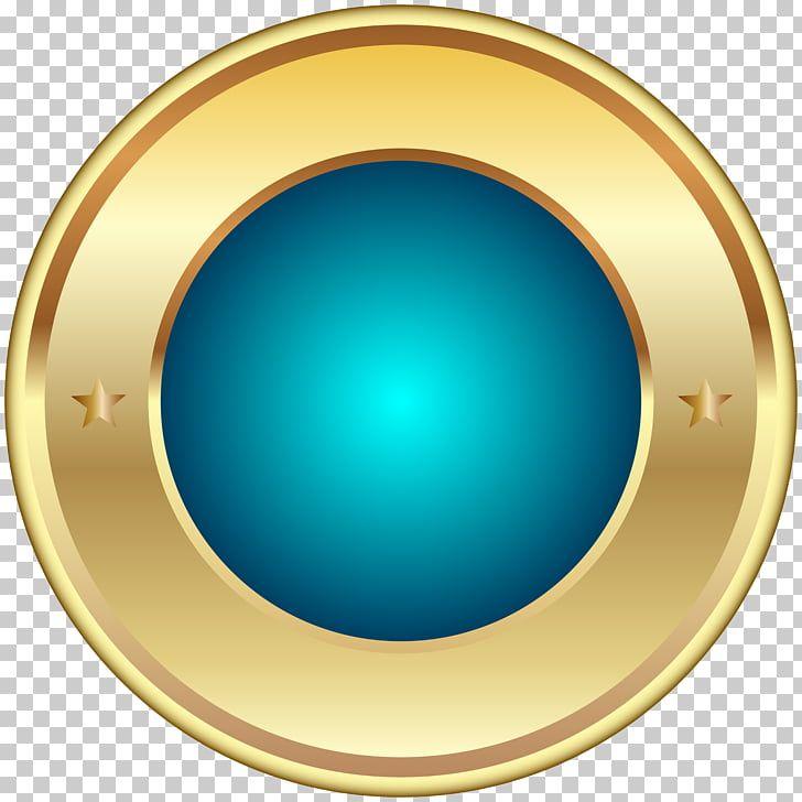 Gold and Blue Circle Logo - Circle Font, Seal Badge Blue Transparent , round gold and blue logo ...