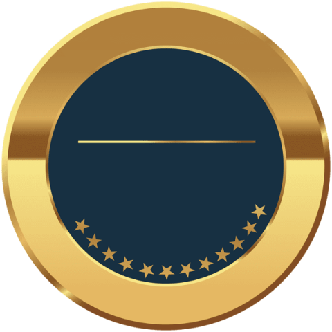 Gold and Blue Circle Logo - Download badge gold blue transparent clipart png photo
