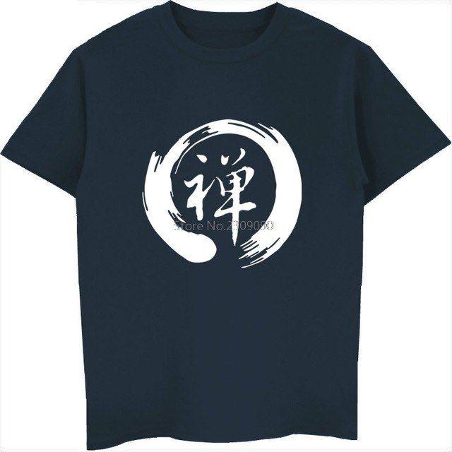 Buddhist Streetwear Logo - Buddhism Dhyana Men T Shirt Short Sleeve Fashion Cotton T Shirt Cool