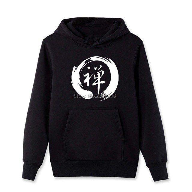 Buddhist Streetwear Logo - Buddhism Dhyana Men sweatshirt Fleece Fashion Cotton Hoodies Cool ...