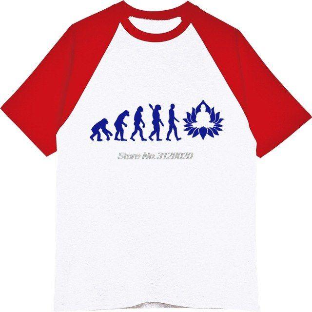 Buddhist Streetwear Logo - Fashion Funny Evolution Of Buddha T Shirt Buddhism Print Shirt Men