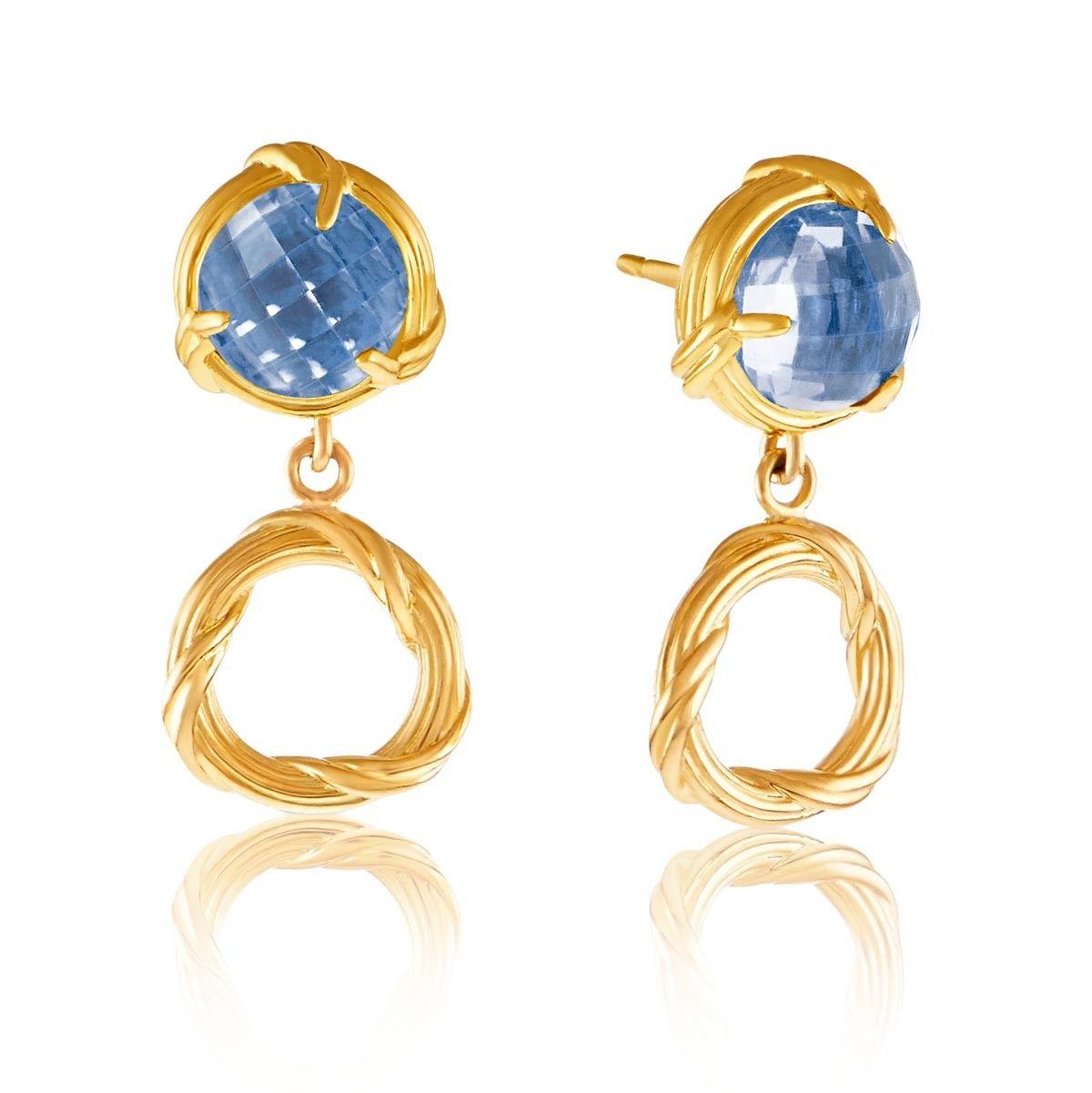 Gold and Blue Circle Logo - Peter Thomas Roth Ribbon and Reed Fantasies London Blue Topaz Circle ...