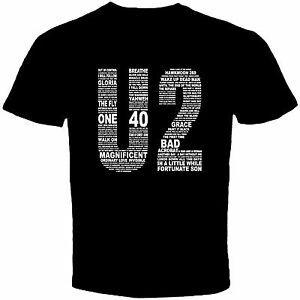 U2 Logo - U2 Irish rock band Title Mens Black Logo T shirt S to 3XL New | eBay