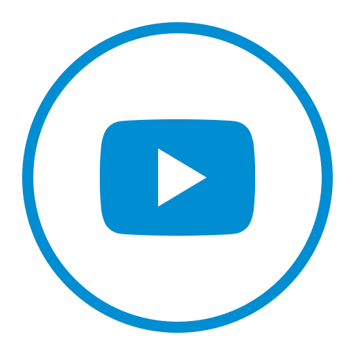 Blue Circle YouTube Logo - Circle icon, ring icon, google icon, media icon, media icon ...