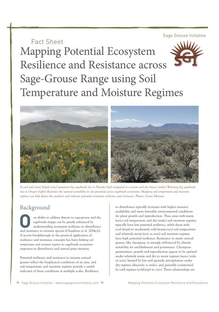 Aridic Looking Red Logo - Mapping Potential Ecosystem Resilience and Resistance across Sage