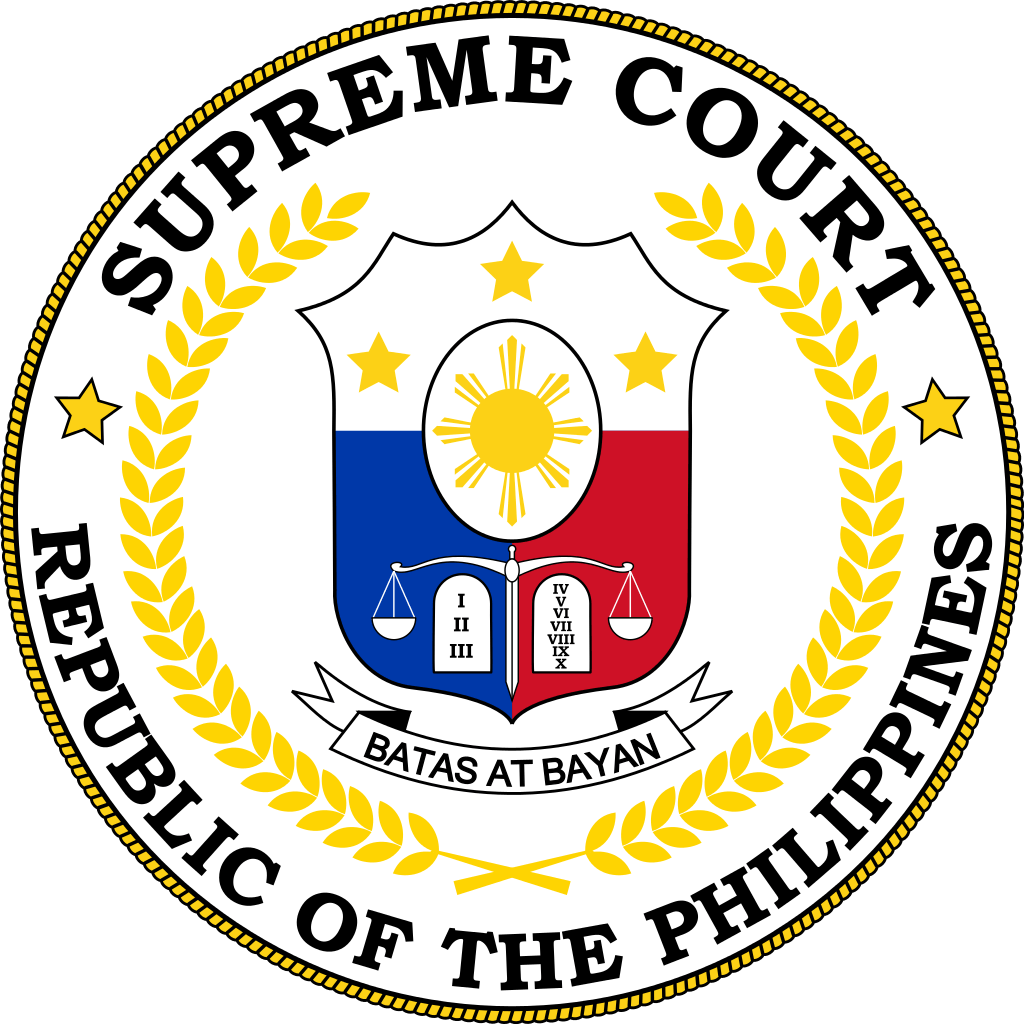 Supreme Supreme Court with Logo - Seal of the Supreme Court of the Republic of the Philippines