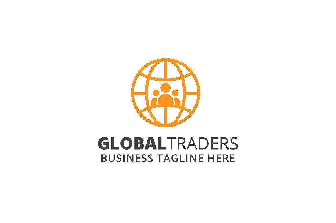Global Business Logo - Global Traders Logo Template Logo Templates Creative Market