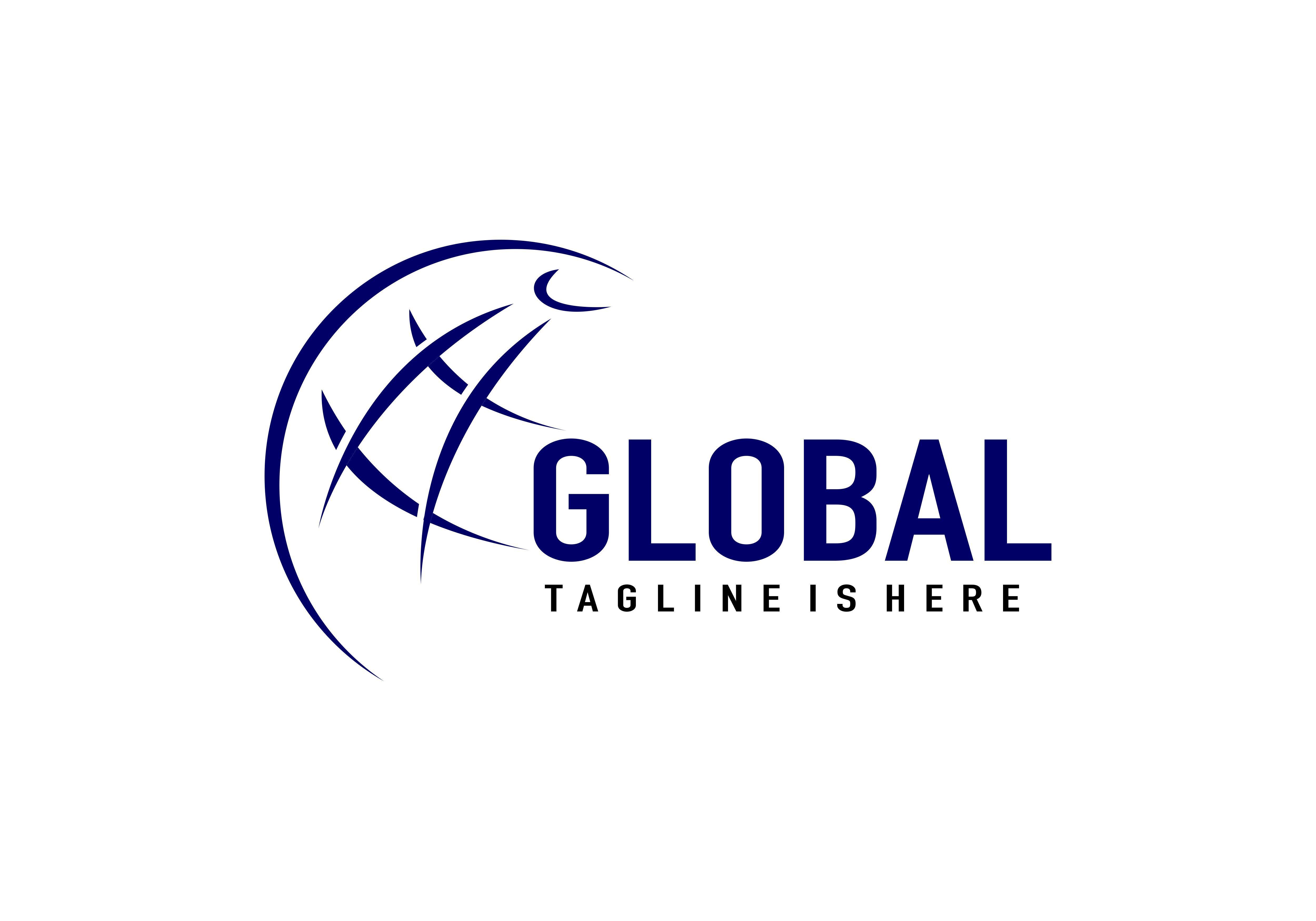 Global Business Logo - Global, business logo Graphic by DEEMKA STUDIO - Creative Fabrica