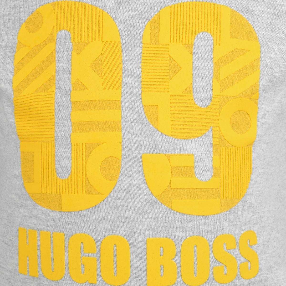 Grey and Yellow Logo - BOSS Baby Boys Grey & Yellow Logo Top