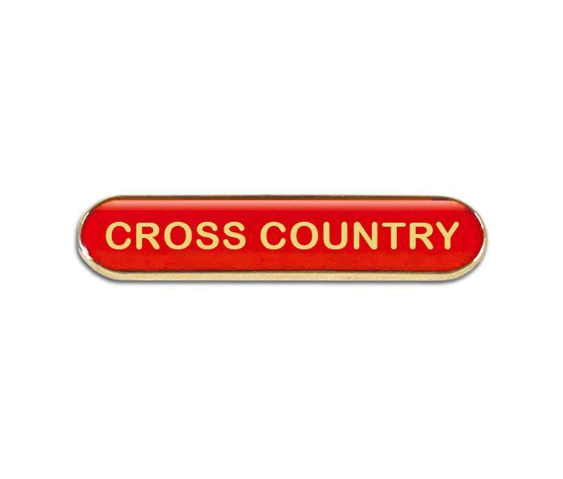 Red Cross Country Logo - Red Cross Country Lapel Bar Badge 40mm x 8mm