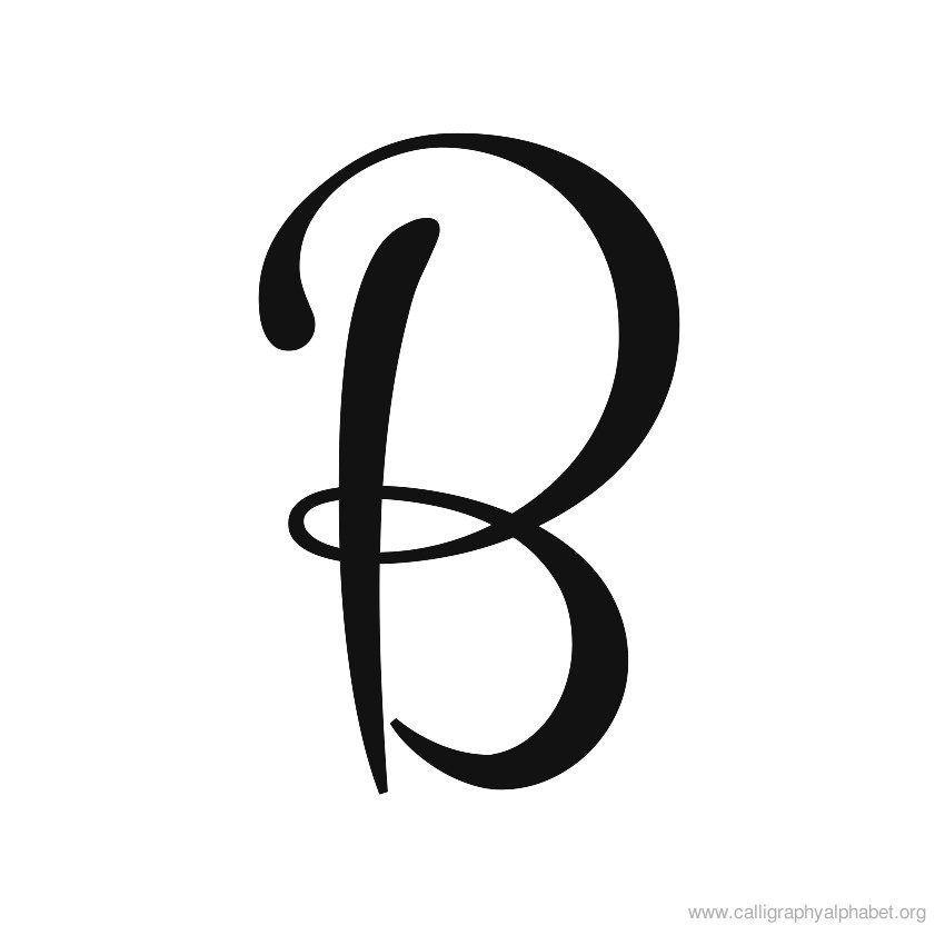 Cursive B Logo - Calligraphy Alphabet Cursive B | B | Calligraphy alphabet ...