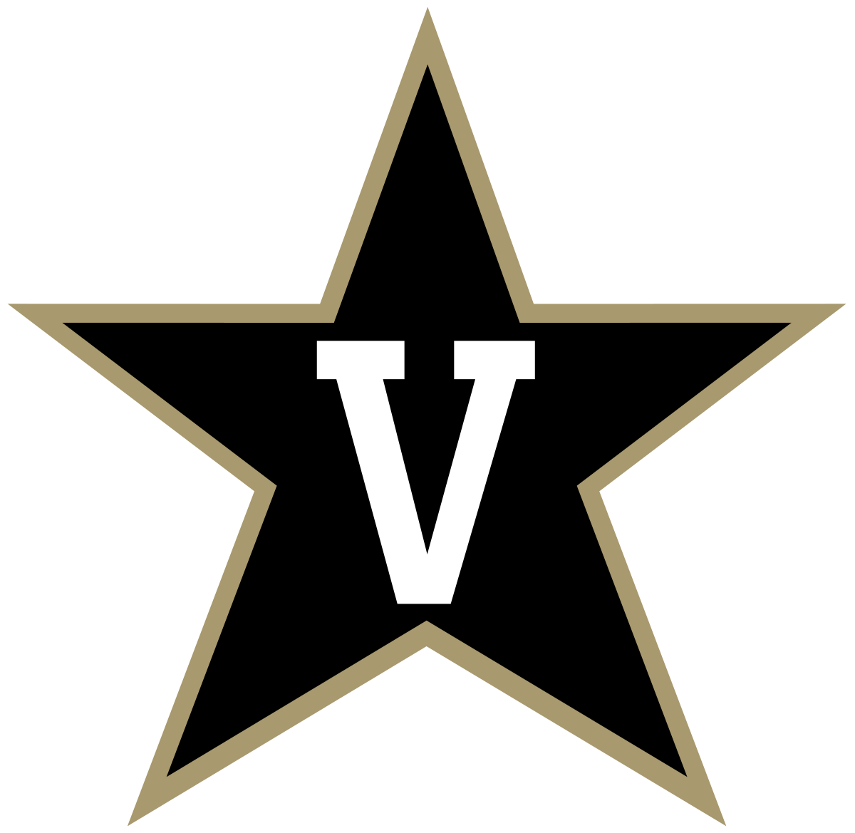 V Star College Football Logo - Vanderbilt Commodores