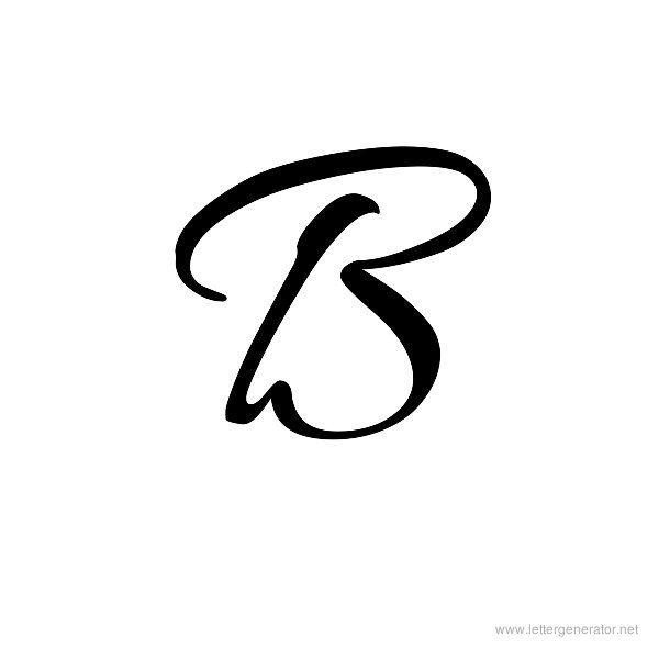 Cursive B Logo - Cursive Alphabet Gallery - Free Printable Alphabets | LETTER ...