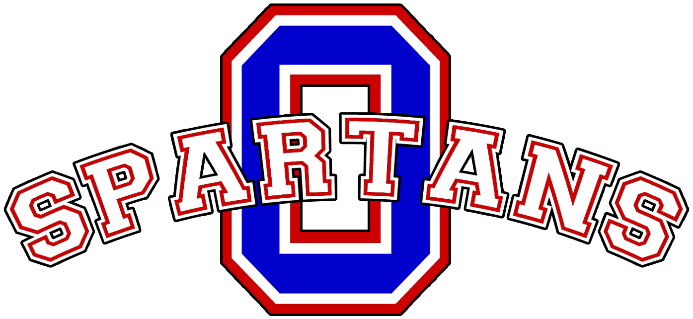 Red and Blue Athletic Logo - Athletics Dept