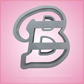 Cursive B Logo - Cursive Letter B Cookie Cutter: Amazon.co.uk: Kitchen & Home