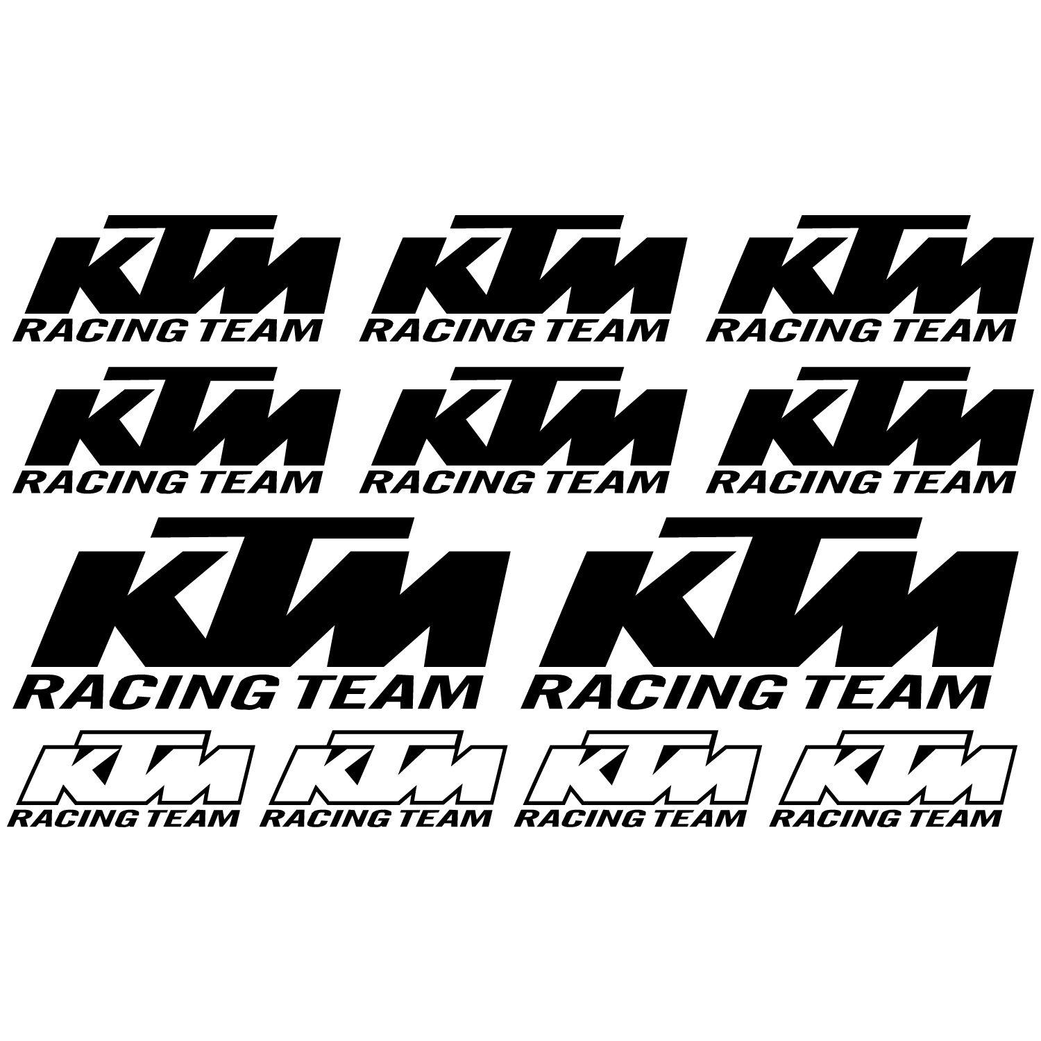 KTM Racing Logo - Wallstickers folies : ktm racing team Decal Stickers kit