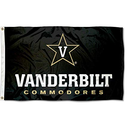V Star College Football Logo - Amazon.com : Vanderbilt Commodores Star V College Flag : Sports