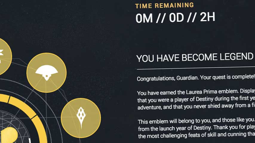 Destiny Become Legend Logo - Destiny Year One: how I became Legend - VG247