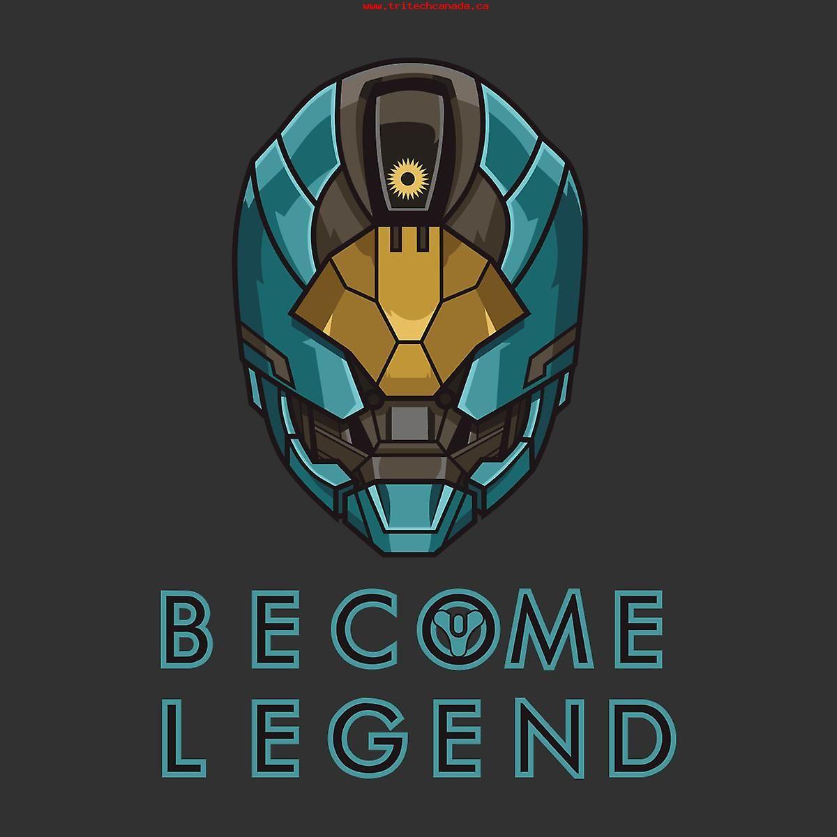 Destiny Become Legend Logo - Become Legend Destiny Helmet Womens T-Shirt vcRjQlLv