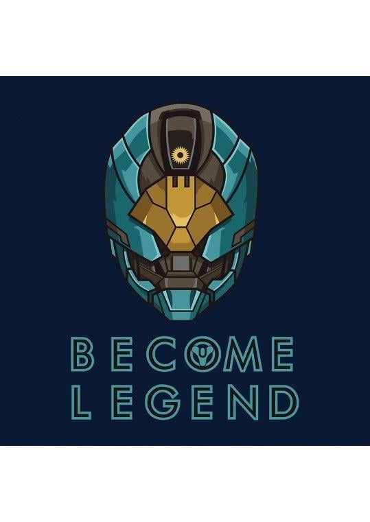 Destiny Become Legend Logo - Become Legend Destiny Helmet Men039;s Hooded Sweatshirt MDPGU8BGN