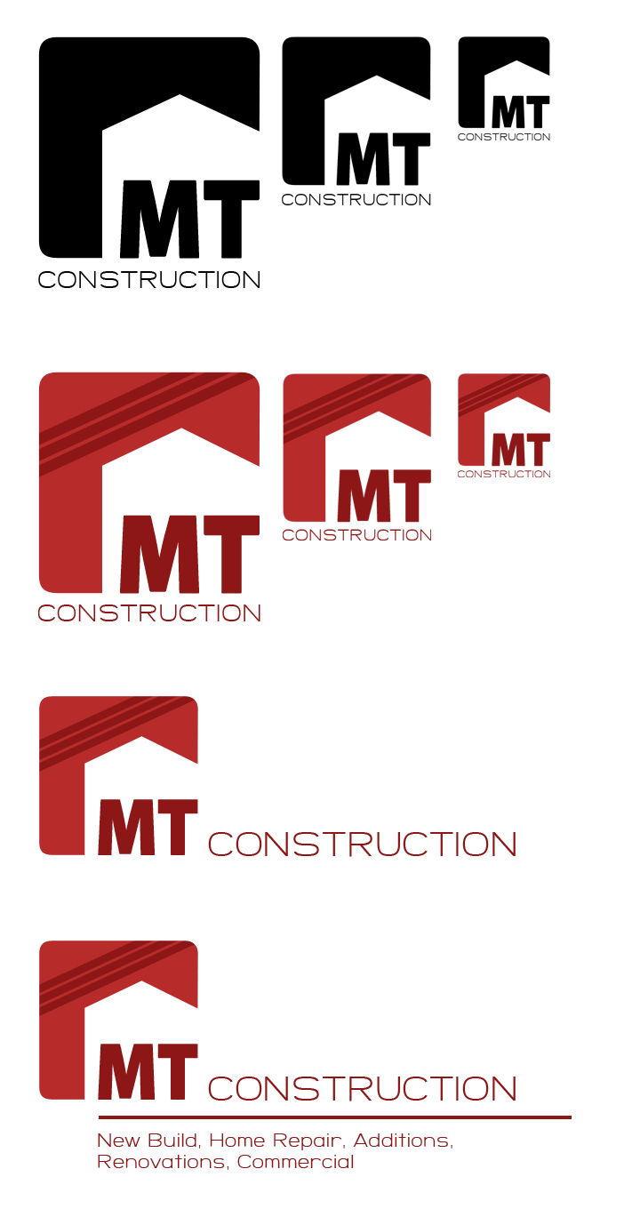MT Construction Logo - MT Construction Branding. Office designs. Construction