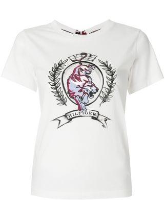 Tommy Hilfiger Lion Logo - Tommy Hilfiger Logo Crest T Shirt $82 SS18 Online