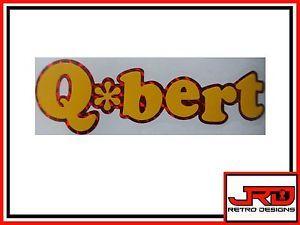 Q Bert Logo - Q-Bert Logo Vinyl Sticker in Red Mosaic & Yellow | eBay