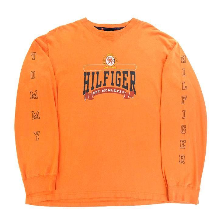 Tommy Hilfiger Lion Logo - Tommy Hilfiger Lion Crest Long Sleeve Spell Out - XL – Steep Store