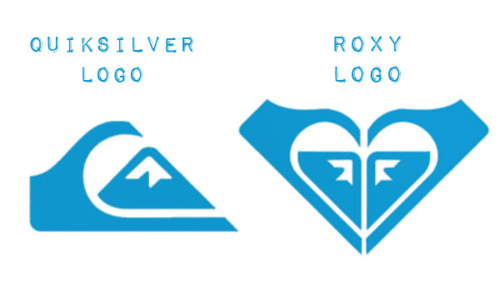 The Roxy Logo - The Roxy logo is made up of two Quicksilver logos angled to make the ...