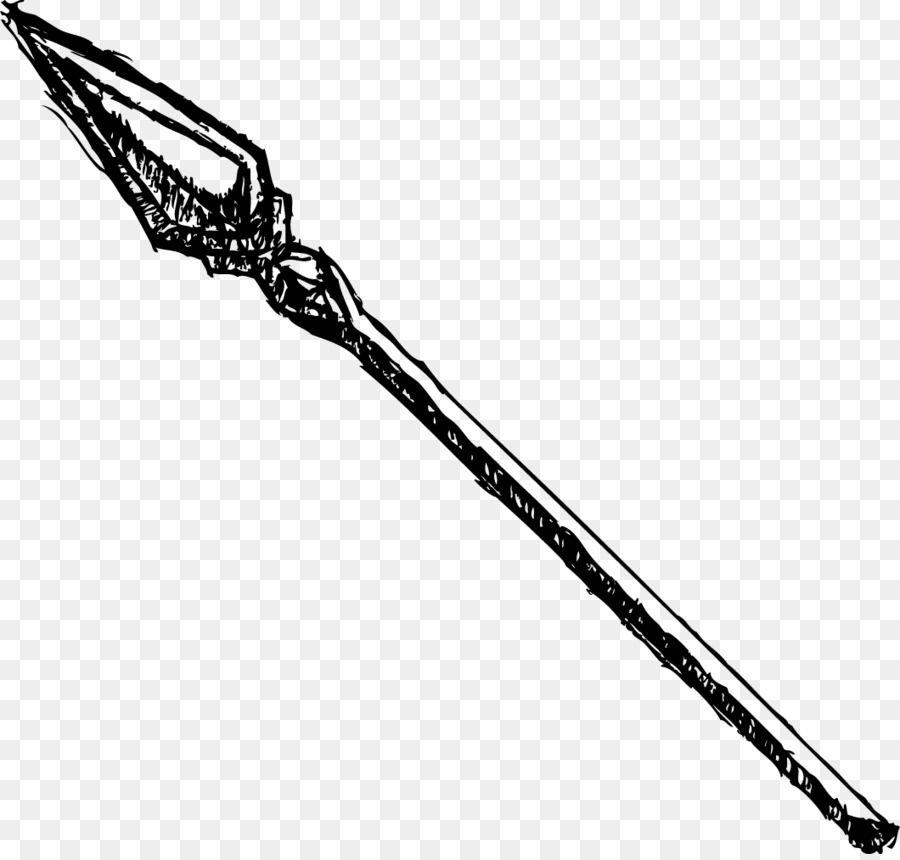 Black and White Spear Logo - Spear Photography Drawing Weapon png download*854
