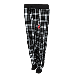 Black and White Spear Logo - shopaztecs - Women's SD Spear Plaid Flannel Pants