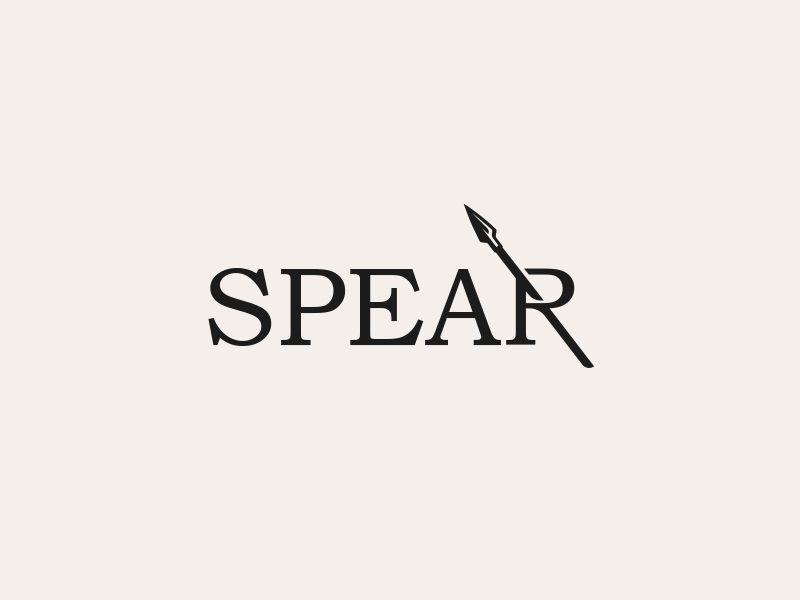 Black and White Spear Logo - Spear Wordmark by Aditya | Logo Designer | Dribbble | Dribbble