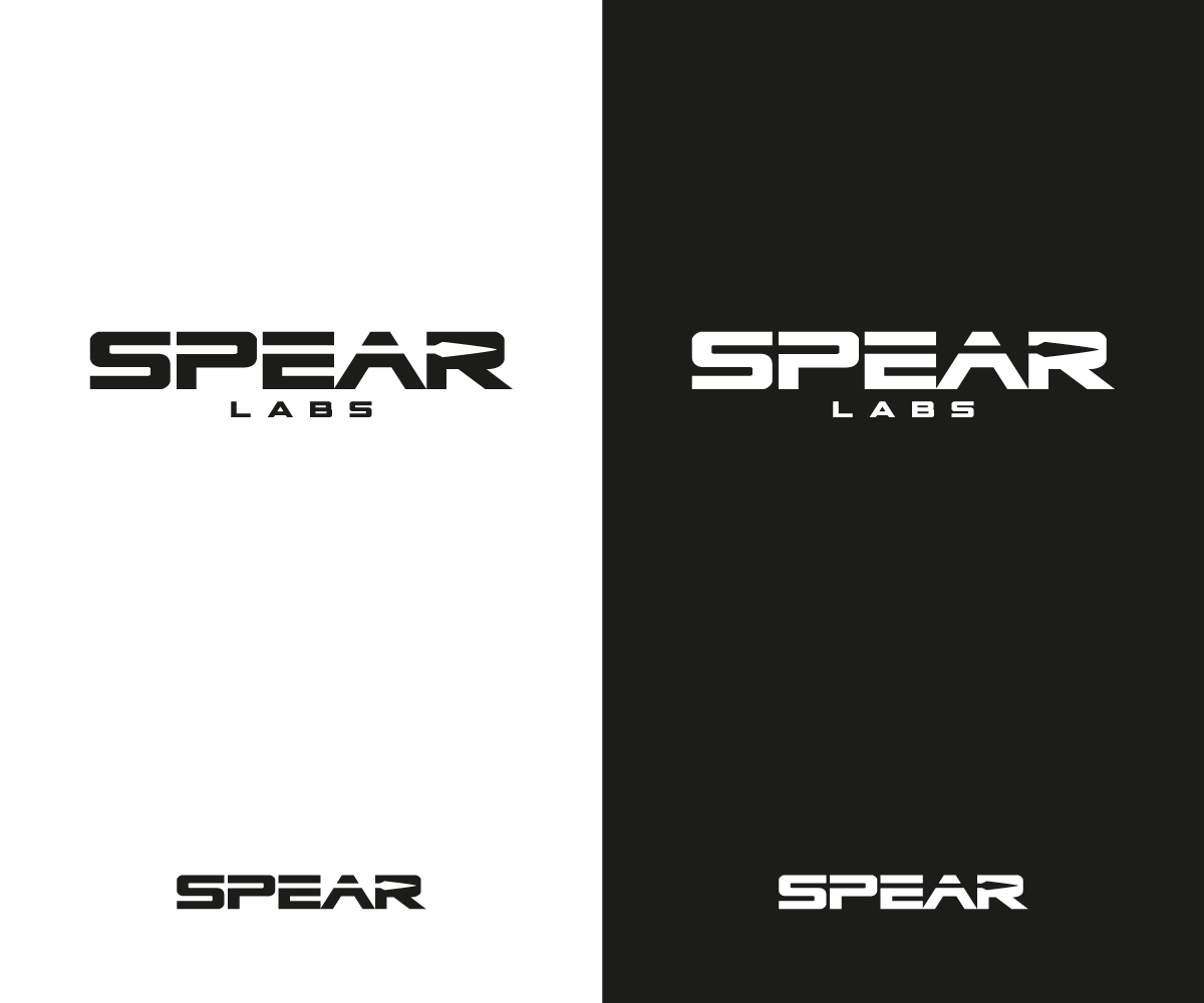 Black and White Spear Logo - Bold, Serious, Communication Logo Design for SPEAR or SL or SPEAR