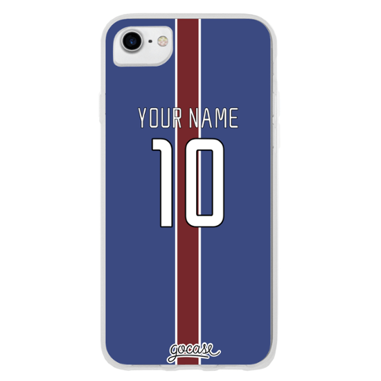 Five White's with Red Lines Logo - Team jersey - Blue White/Red Thin Lines Phone Case - Standard ...