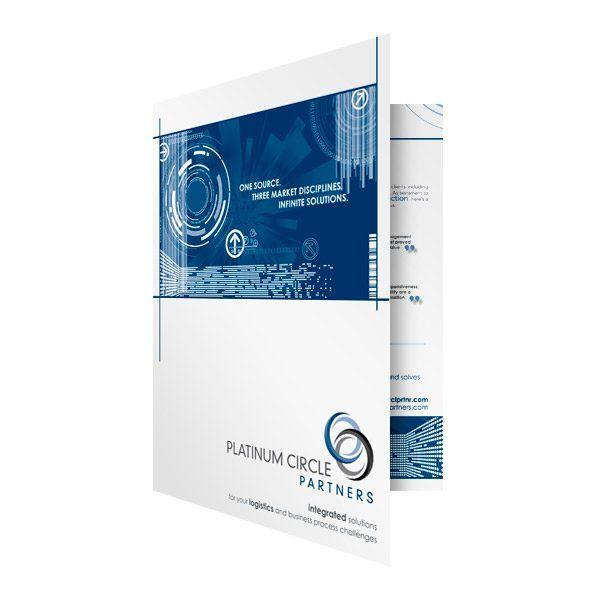 Platinum Circle Logo - Design: Infographic Presentation Folders by Platinum Circle Partners
