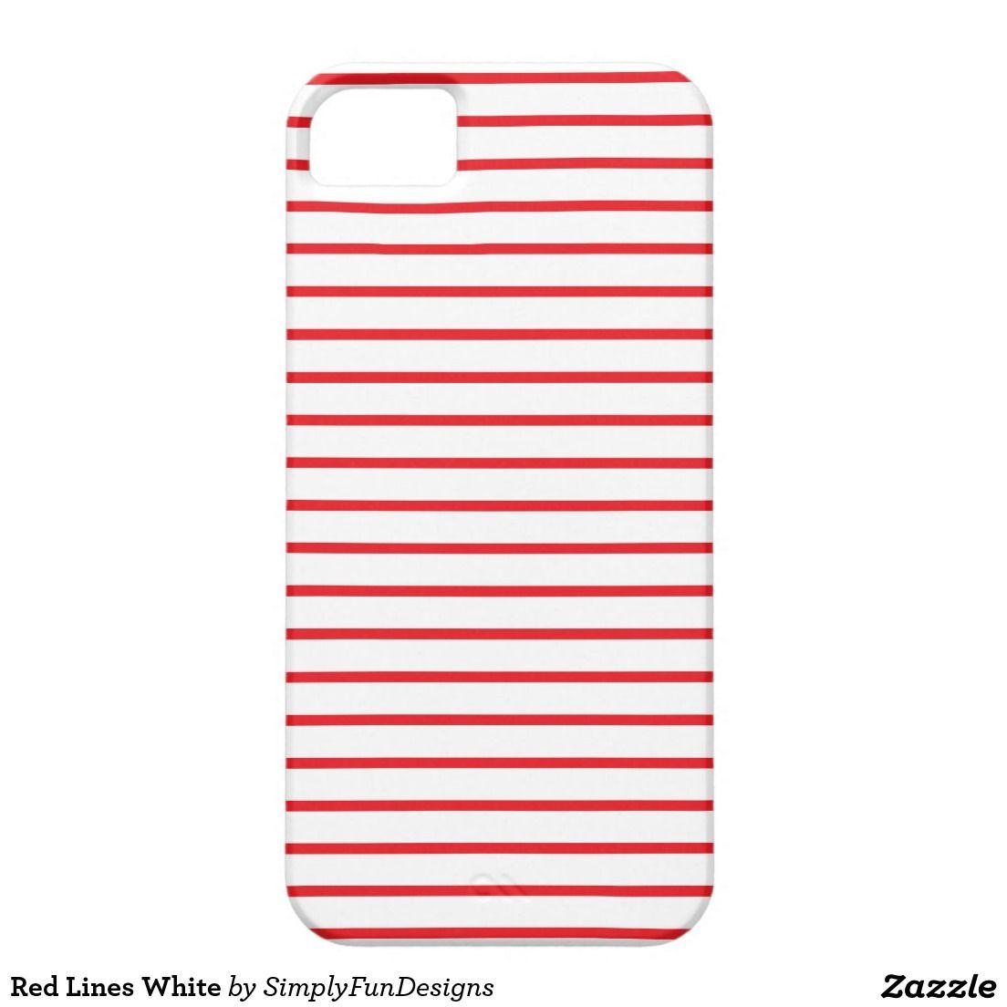 Five White's with Red Lines Logo - Red Lines White iPhone SE/5/5s Case | White iphone, Iphone se and 5s ...