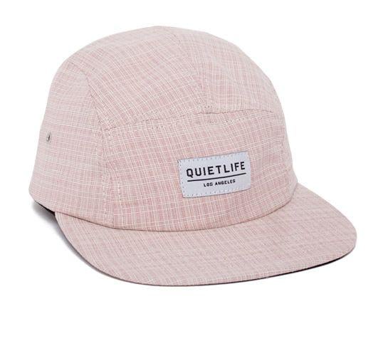 Five White's with Red Lines Logo - The Quiet Life Small Lines 5 Panel Camper Hat (Red/White) - Consortium.