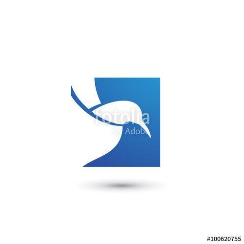 Bird in Square Logo - Square Bird Logo