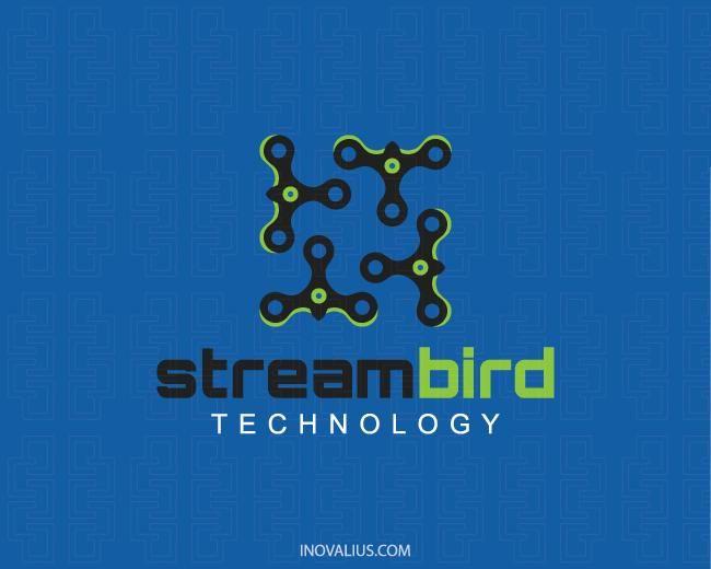 Bird in Square Logo - Stream Bird Logo Design | Inovalius