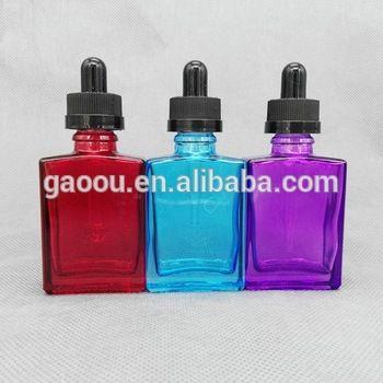 Liquid Blue and Red Square Logo - Blue Purple Pink Red Square Glass Dropper Bottle 30ml 1 Oz Glass E ...