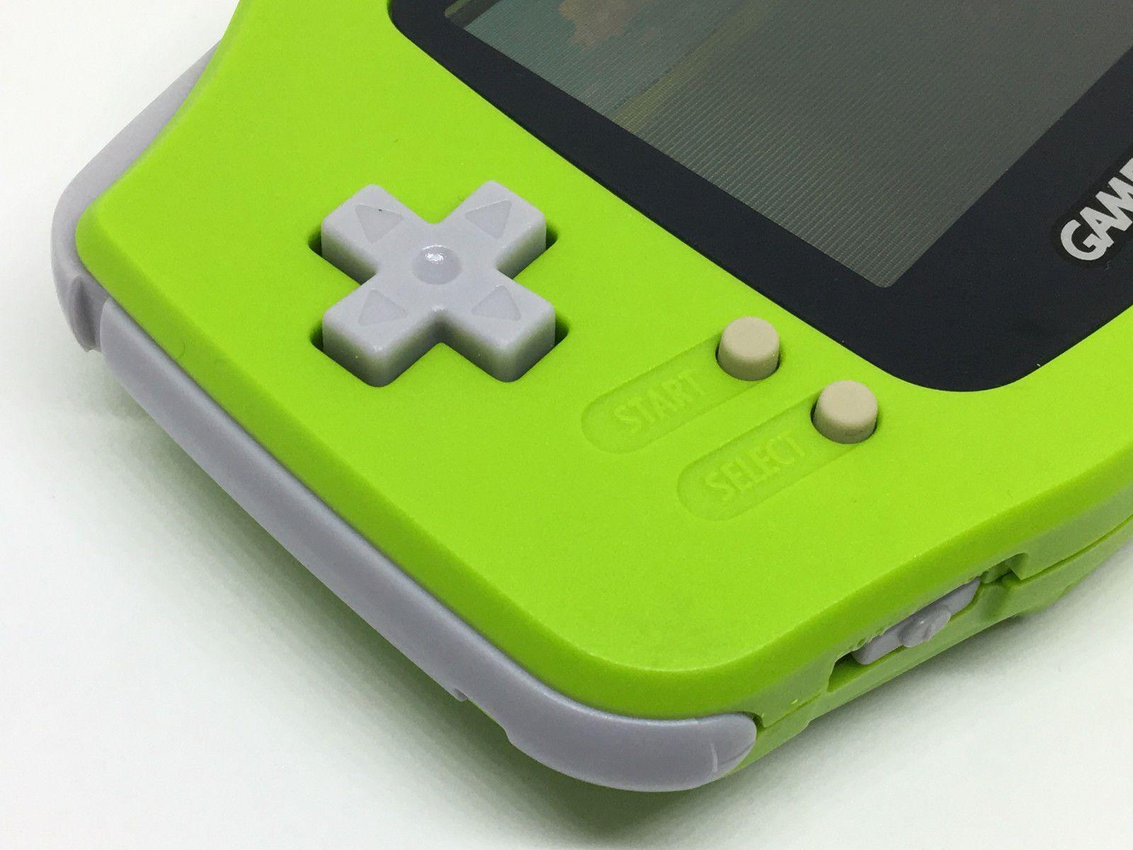Lime Green C Gaming Logo - Nintendo GBA AGS 101 Backlight Mod USB C Gameboy Advance GBA E Gamer
