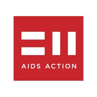 Red White Blue Twitter Logo - AIDS Action